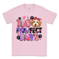 Bubblegum Pink 100 pawfect days Classic Tee - Artiststas
