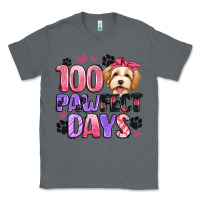 Charcoal Heather 100 pawfect days Classic Tee - Artiststas