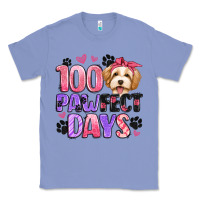 Colony Blue 100 pawfect days Classic Tee - Artiststas