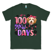Sports Green 100 pawfect days Classic Tee - Artiststas