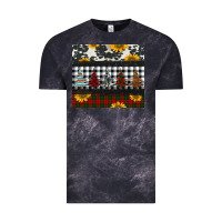 Cloud Black christmas trees and sunflowers Vintage Tee - Jasminsmagicworld