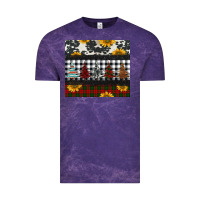 Cloud Purple christmas trees and sunflowers Vintage Tee - Jasminsmagicworld