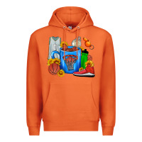 Carrot Basketball Coffee cup Premium Hoodie - FaDigitalArtStudio