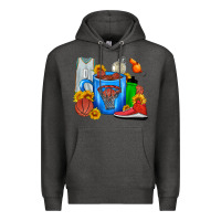 Charcoal Heather Basketball Coffee cup Premium Hoodie - FaDigitalArtStudio