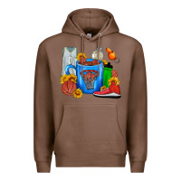Chestnut Basketball Coffee cup Premium Hoodie - FaDigitalArtStudio