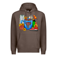 Coffee Basketball Coffee cup Premium Hoodie - FaDigitalArtStudio