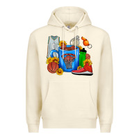 Sandshell Basketball Coffee cup Premium Hoodie - FaDigitalArtStudio
