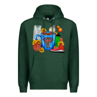 Sports Green Basketball Coffee cup Premium Hoodie - FaDigitalArtStudio
