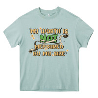 Arona my worth is not defined by my size Heavy Core Tee - MaliasSmallBusiness
