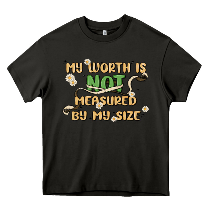 My Worth Is Not Defined By My Size Heavy Core Tee by MaliasSmallBusiness | Teevron