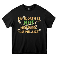 Black my worth is not defined by my size Heavy Core Tee - MaliasSmallBusiness