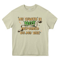 Mossy my worth is not defined by my size Heavy Core Tee - MaliasSmallBusiness