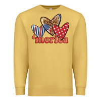 Antique Gold merica 4th of july hearts Premium Sweatshirt - BundleAndBundleShop