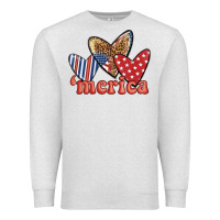 Oatmeal Heather merica 4th of july hearts Premium Sweatshirt - BundleAndBundleShop
