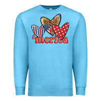 Merica 4th Of July Hearts Premium Sweatshirt | Teevron