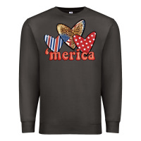 Smoke merica 4th of july hearts Premium Sweatshirt - BundleAndBundleShop