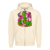 Sandshell breast cancer cactus Zipper Hoodie - FaDigitalArtStudio
