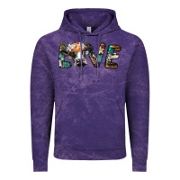 Cloud Purple love with holstein cow Vintage Hoodie - BarkalooDesign