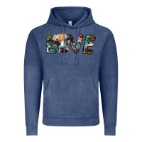 Vintage Denim love with holstein cow Vintage Hoodie - BarkalooDesign