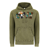 Vintage Olive love with holstein cow Vintage Hoodie - BarkalooDesign