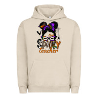 Pigment French Oak one spooky teacher Urban Hoodie - SublimationCraftShop