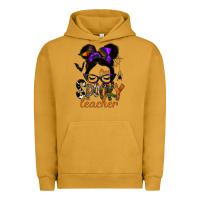 Pigment Peanut Butter one spooky teacher Urban Hoodie - SublimationCraftShop