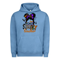Pigment Pebble Blue one spooky teacher Urban Hoodie - SublimationCraftShop
