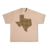 Burro Western Texas Map Leopard Pattern Urban Heavy Tee - Bettercallsaul