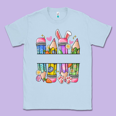 Easter Teacher Pencils Classic Tee Designed By Artiststas