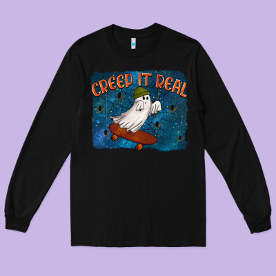 Creep It Real Long Sleeve Tee Designed By Texasbilliewilder
