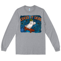Heather Grey Creep It Real Long Sleeve Tee - texasbilliewilder