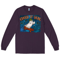 Plum Creep It Real Long Sleeve Tee - texasbilliewilder