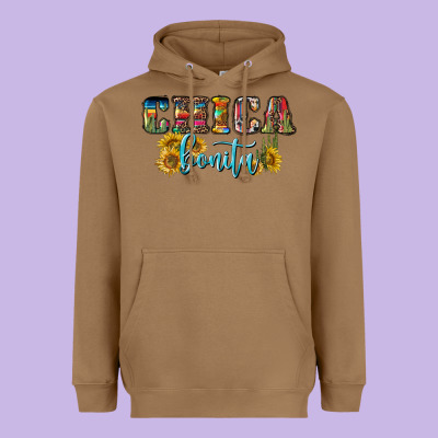 Chica Bonita Heavyweight Hoodie Designed By Bundleandbundleshop