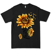 Black faith sunflower Premium Tee - MaliasSmallBusiness