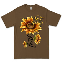 Cacao faith sunflower Premium Tee - MaliasSmallBusiness