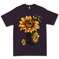 Plum faith sunflower Premium Tee - MaliasSmallBusiness