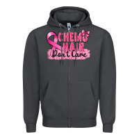 Smoke Breast Cancer Chemo hair don't care Zipper Hoodie - FaDigitalArtStudio