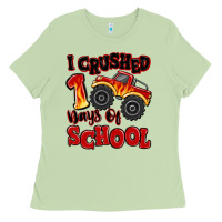 Matcha i crushed 100 days of school monster truck Ladies Tee - MaliasSmallBusiness
