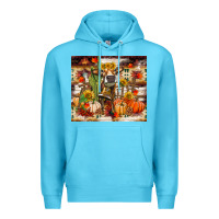 Ocean Blue fall heifer cow Premium Hoodie - RanaPortraitStore