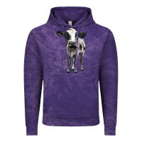 Cloud Purple holstein cow Vintage Hoodie - BarkalooDesign