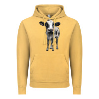 Vintage Mustard holstein cow Vintage Hoodie - BarkalooDesign