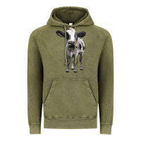 Vintage Olive holstein cow Vintage Hoodie - BarkalooDesign