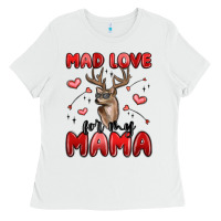 White mad love for my mama Ladies Tee - MaliasSmallBusiness