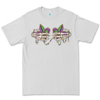 Dove Grey skeleton hands mardi gras Premium Tee - MaliasSmallBusiness