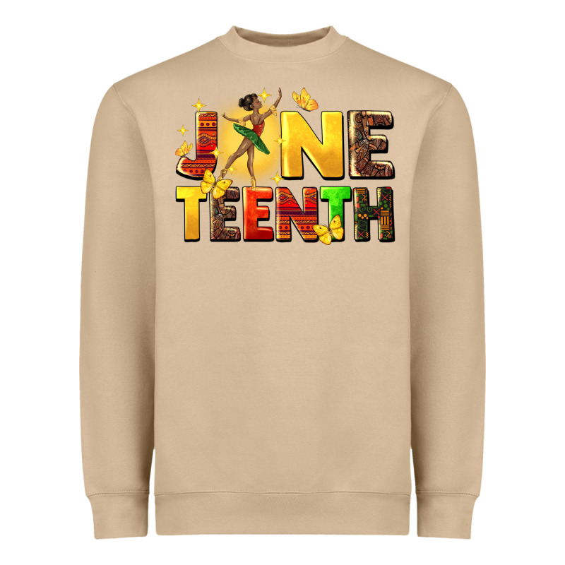 Juneteen Black Girl Heavyweight Sweatshirt by CowGirlArtShop | Teevron