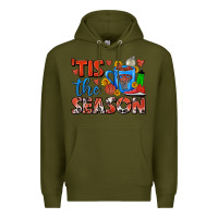 Army Green tis the season  basketball coffee mug Premium Hoodie - FaDigitalArtStudio