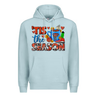Blue Mist tis the season  basketball coffee mug Premium Hoodie - FaDigitalArtStudio