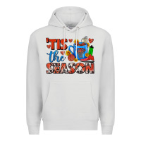 Dove Grey tis the season  basketball coffee mug Premium Hoodie - FaDigitalArtStudio