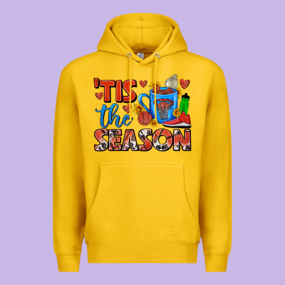 Tis The Season  Basketball Coffee Mug Premium Hoodie Designed By Fadigitalartstudio