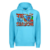 Ocean Blue tis the season  basketball coffee mug Premium Hoodie - FaDigitalArtStudio